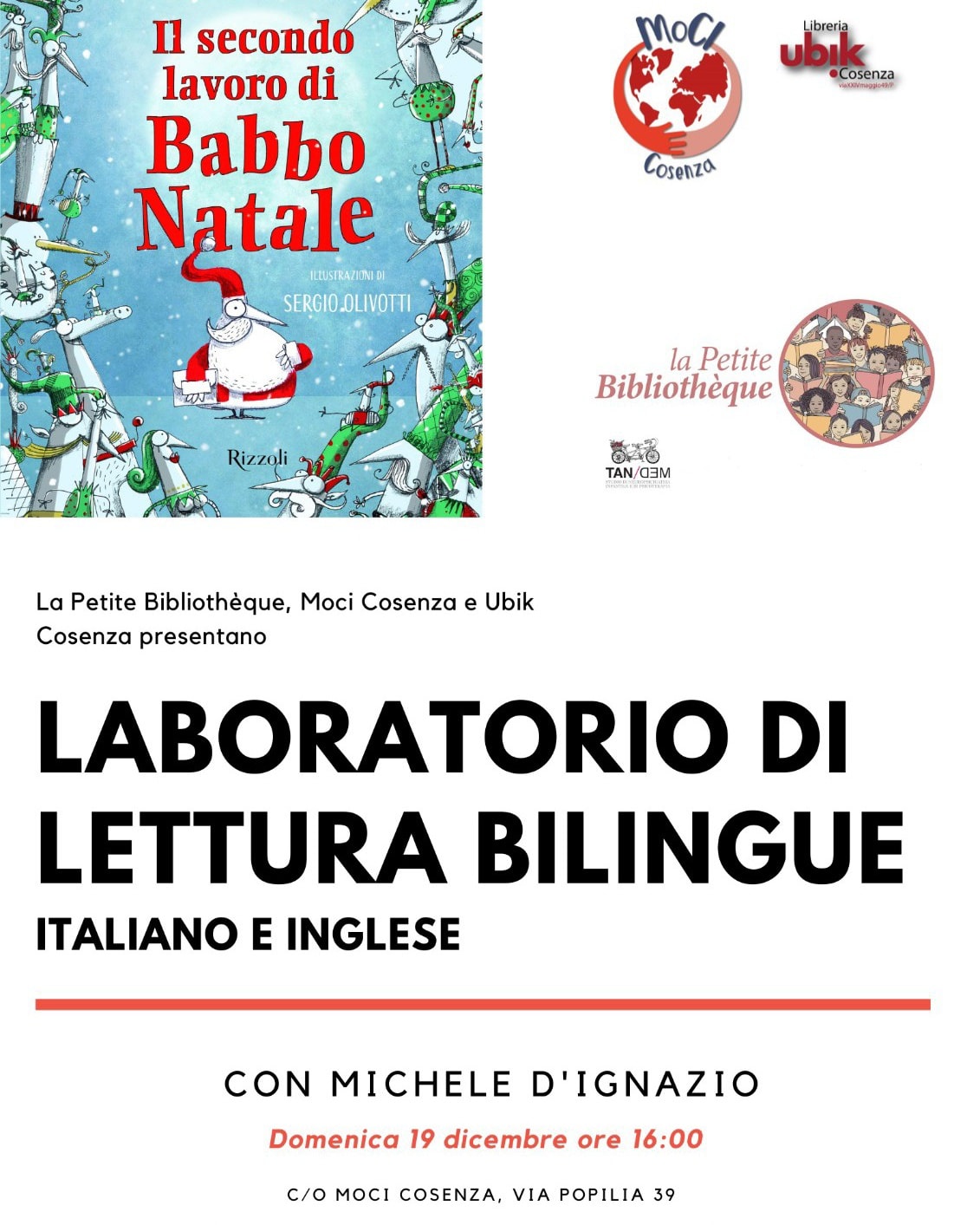 Il secondo lavoro di Babbo Natale - Laboratorio bilingue